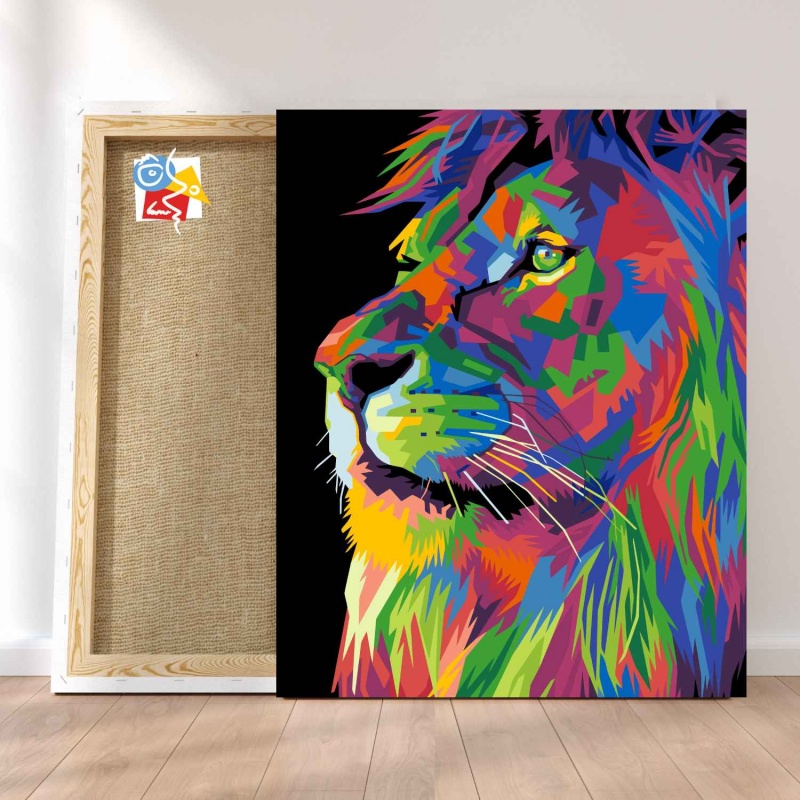 Colorful lion 2
